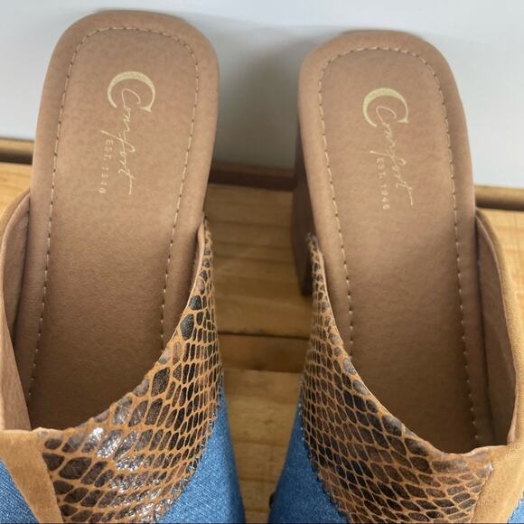 Cato multipattern platform chunky heel sandals size 10M Y2K - Picture 6 of 10